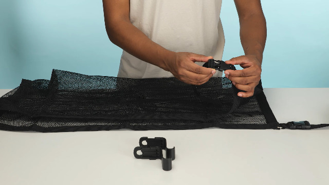 Filet Rangement Voiture 90x65cm | Avec Crochets | Pour SUV Jeep Van | Organisation Coffre