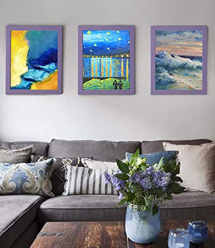 Picture Frame For 8X10 Inch Photo Mdf Photo Frame For Tabletop And Wall Purple 2Pack #TOP1