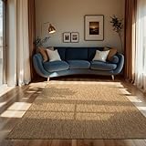 Paco Home Outdoor Teppich Flachgewebe Sisaloptik Modern Einfarbig meliert wetterfest & pflegeleicht Küchenteppich Ideal für Terrasse Balkon Garten, Grösse:160x220 cm, Farbe:Coffee