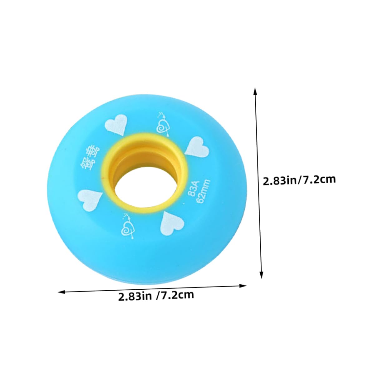 Sosoport 4Pcs Replacement Roller Skate Wheels Durable Inline Skate Wheels for Roller Skating Accessories and Maintenance
