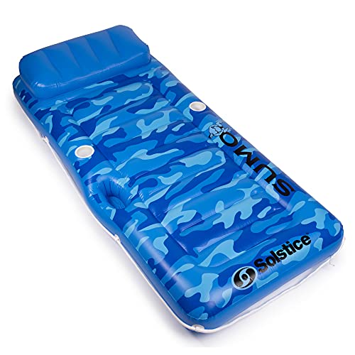 Sumo Pool Float Mattress | Heavy Duty Float | Heavy Duty Pool Floats for Adults | Pool Float with Cooler | Pool Float with Headrest | Suntan Float | Adult Pool Floats