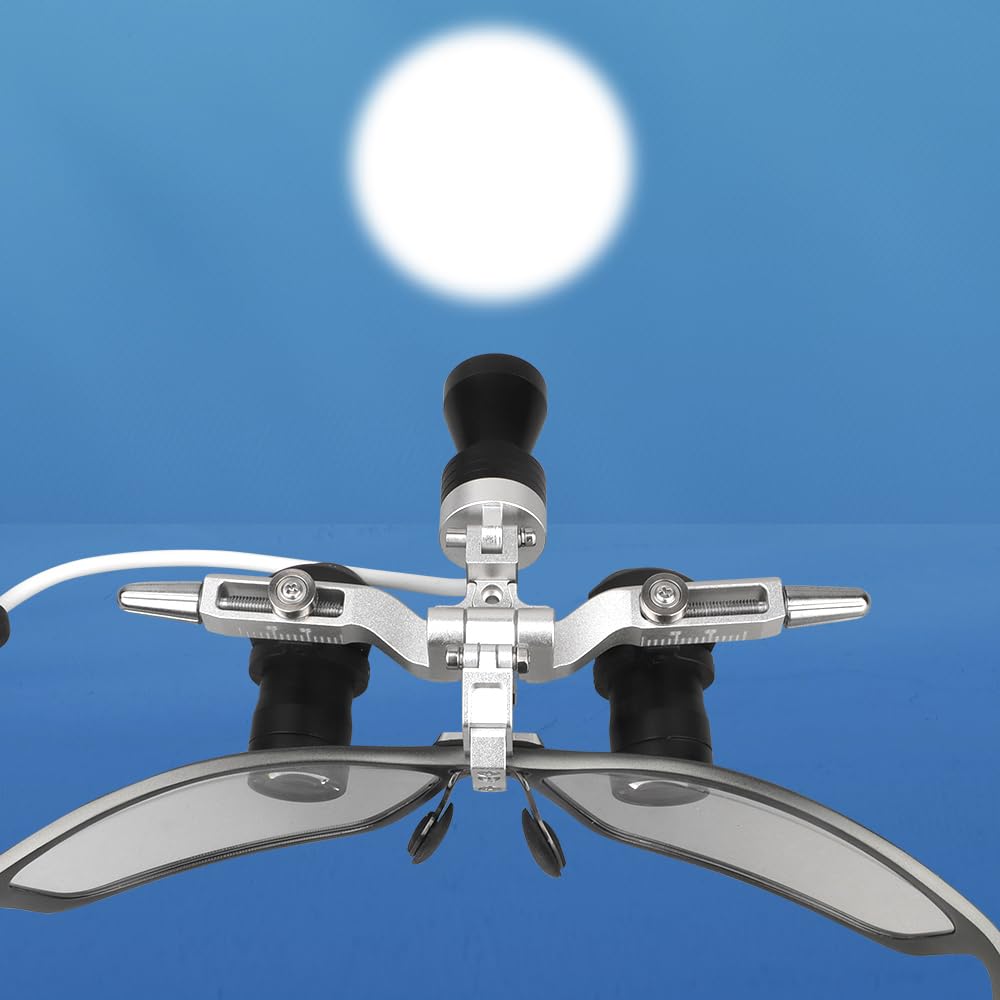 Lupas Ergo de 48° 4X, 5X, 6X, lupas de zoom ajustables a distancia de trabajo con herramientas de lupa LED para faros delanteros (5X)