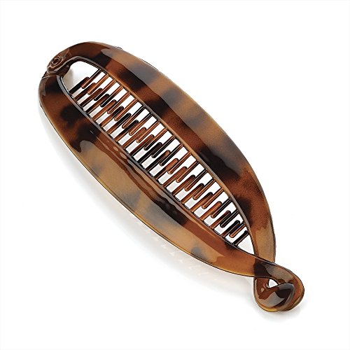 Pince poisson Gizzy- Marron - En forme de banane - Pour femme 