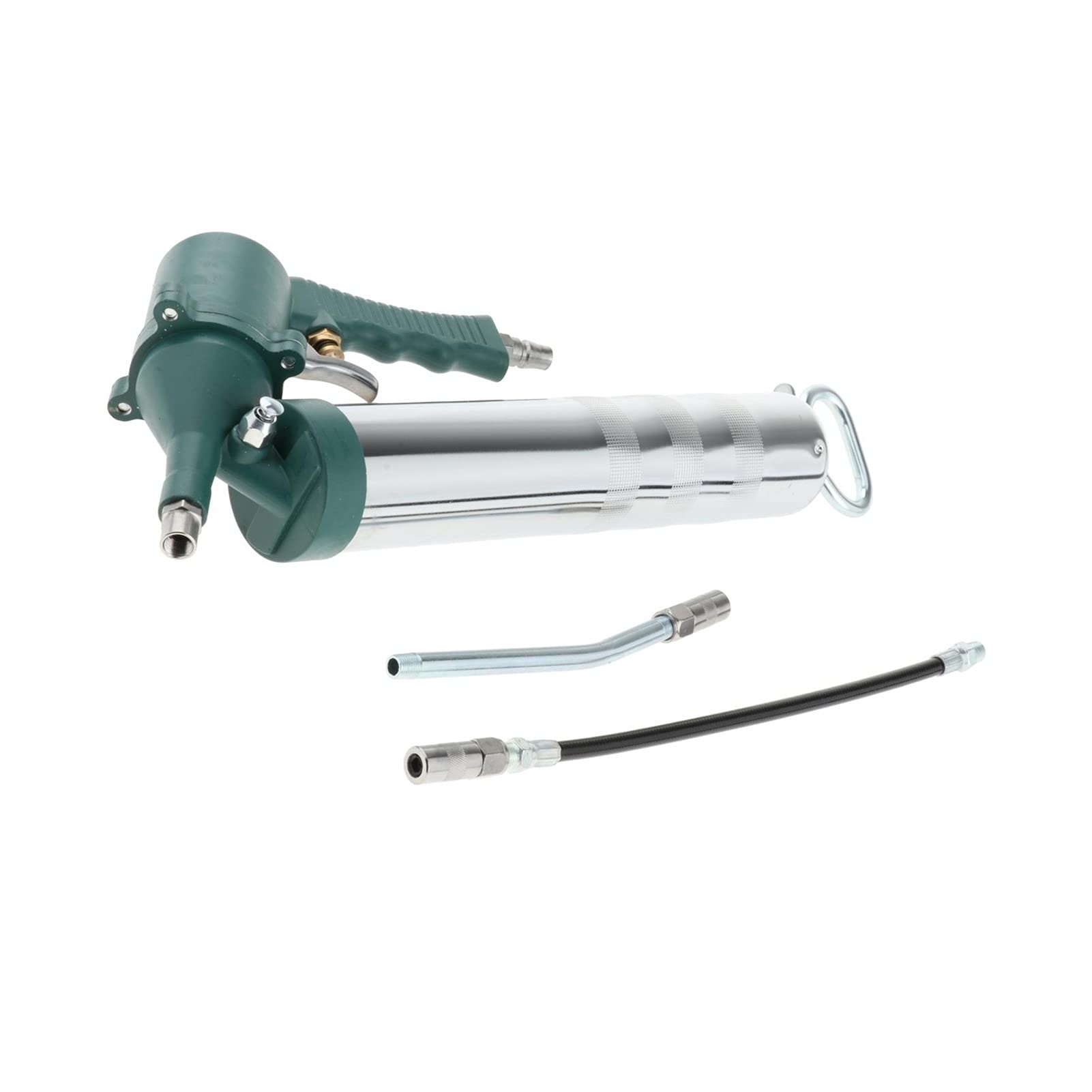 Pistola de engrase Máquina de Grasa de Aire, Cartucho de Grasa de 14 oz con Herramienta de Garaje de mangueras 240 0PSI-6000PSI Fácil Almacenamiento y Transporte.