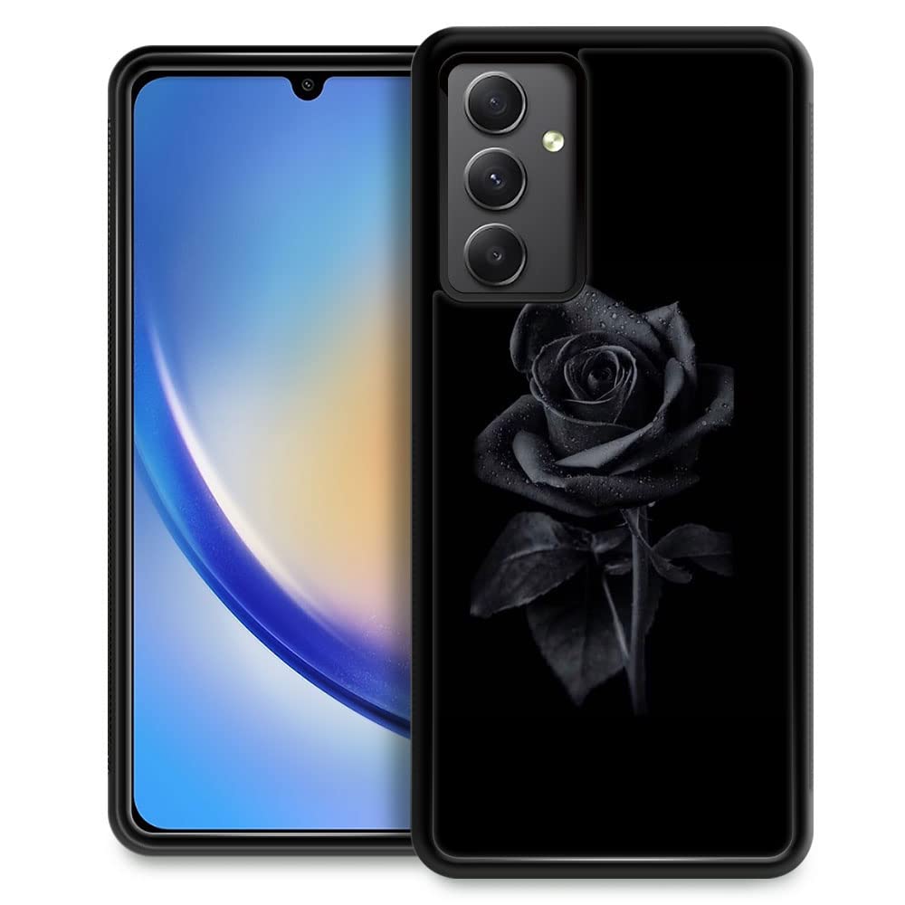 DJSOK Compatible with Samsung Galaxy A54 5G Case，Design Pattern Back Bumper Anti Scratch Reinforced Corners Soft TPU Caver,Cases for Men Women-Black