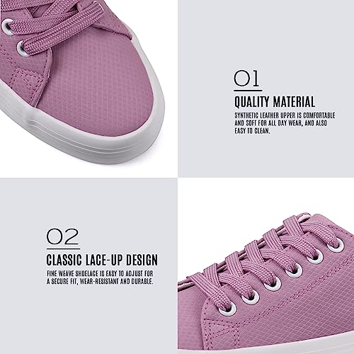 Image of JABASIC Women Lace Up Platform Sneakers Comfortable Casual Fashion Sneaker Walking Shoes