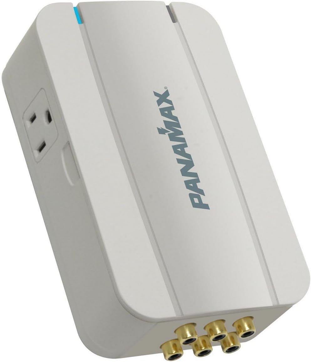 Panamax MD2-AV | Surge Protector 2 Outlet 3 In 3 Out RCA EMI RFI Filtration LED