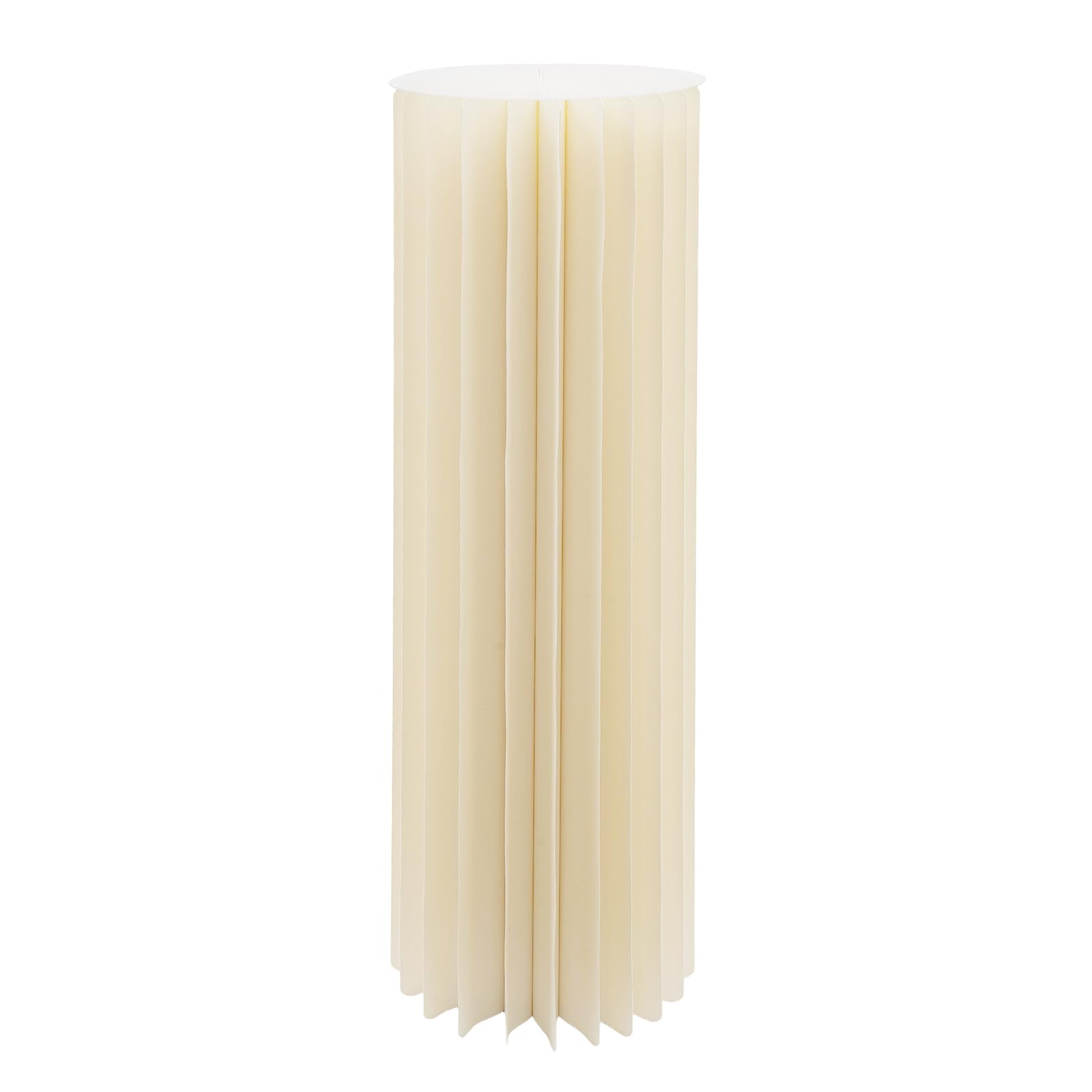 Stand di fiori per matrimonio, colonna decorativa bianca, supporto bouquet e torta, pieghevole in cartone con tavole in PVC, per decorazione tavolo, centro matrimonio, 30 x 100 cm