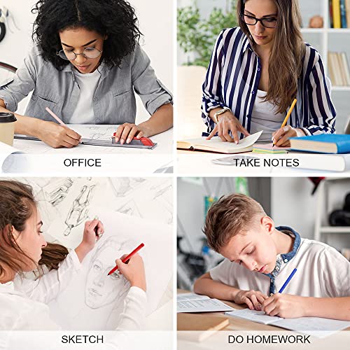 Image of AUAUY 20PCS Inkless Pencil Replaceable Refill, Infinite Pencil Replaceable Graphite Nib, Graphite Nib Metal Inkless, Everlasting Pencils Replacement Head for Writing Drawing Office School Supplies