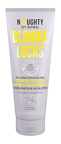 Noughty Blondie Locks Blonde - Acondicionador potenciador rubio, vegano 97% natural, sin sulfato, sin silicona, sin parabenos, acondicionador para