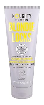 Noughty Blondie Locks Blonde Enhancing Conditioner, Vegan 97% Natural, Sulfate-Free Silicone-Free Paraben-Free Blonde Lightening Conditioner, 250 ml / 8.4 fl oz