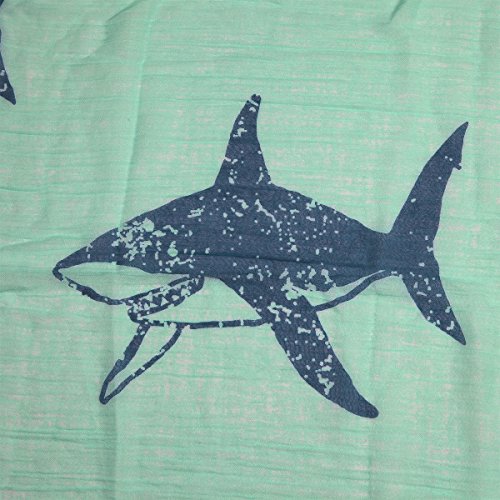 Unique Sharks Animal Print Frayed End Scarf Wrap4