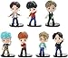 K-Pop BTS Mini Figurine 7pcs Figurines Bangtan Boys Gâteau Cake Topper Mini Figurine Jouet PVC Jouet Boys Personnages Figure Jouets pour Enfants (Version 3)