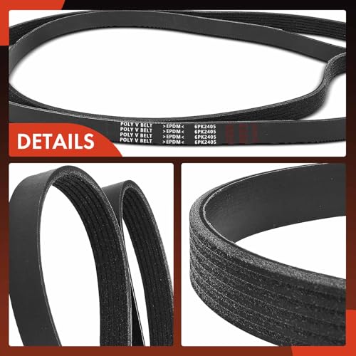 A-Premium Serpentine Belt 96.29 In For Jeep, Mercedes-Benz, Land Rover, Mercury & Ford Cars - Wrangler, Cherokee, Comanche, E320, S320, Range Rover, Range Rover Sport, Windstar by A-Premium - Used condition - Image 7