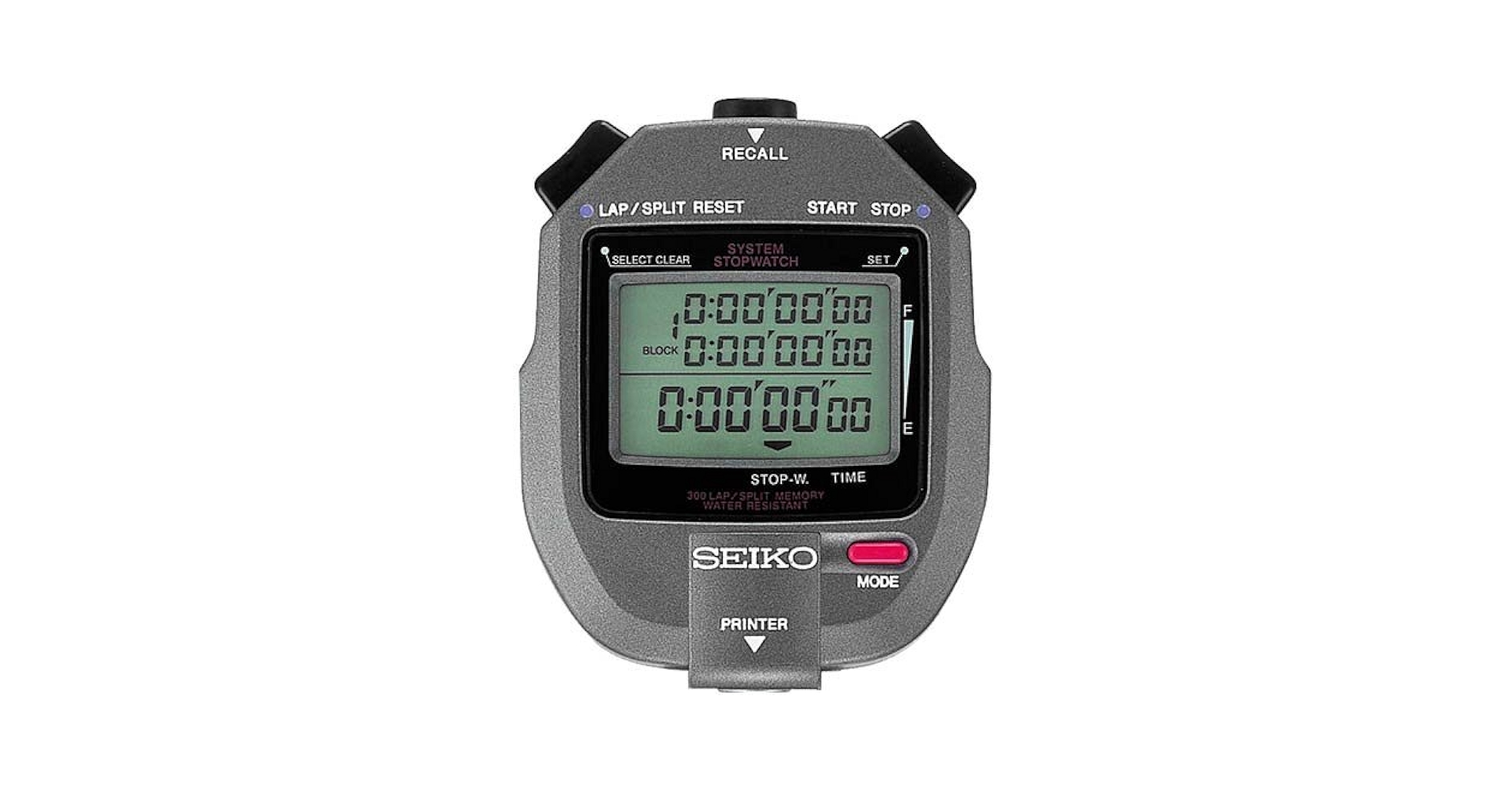 SEIKO 300 LAPSPLIT ストップウォッチ Amazon.com : Seiko Timers 300 Lap Memory Stopwatch