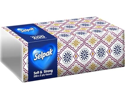 Selpak Facial Tissue Refill Pack Soft Pack 2ply 200pulls