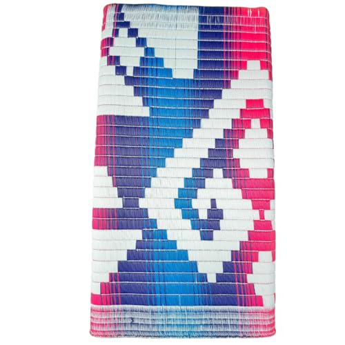 Image of Fashion mat High Plastic Mats for Sleeping On Floor Sitting Reversible Chatai Square Shape Mats for Home Living Room, Bedroom Floor, 5X7 Feet, Assorted