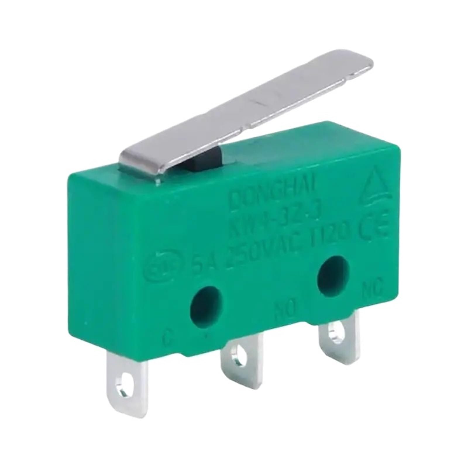 20 piezas KW4-3Z-3 SPDT NO NC Interruptor de límite palanca bisagra momentáneo Microinterruptor 5A 250VAC 17mm KW4-3Z-B rodillo(KW4-3Z-B122023L1)