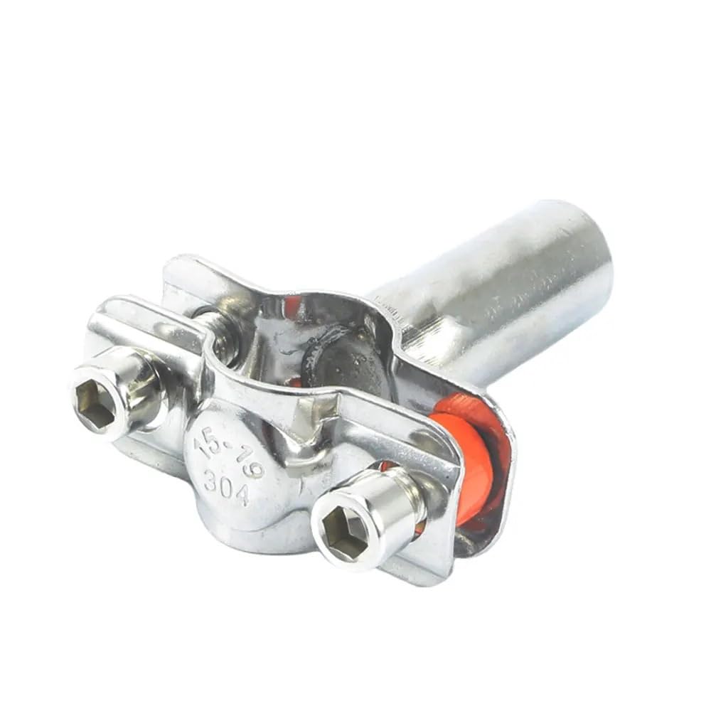 1pcs M8x1.25mm Female 50mm L Fit 19-108mm OD Tube 304 Stainless Steel Pipe Hanger Bracket Clamp Suppoert Clip Homebrew(Fit 80-89mm OD Tube)