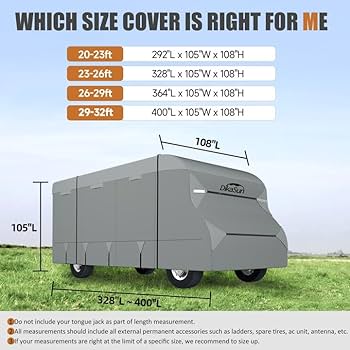☆送料・関税込☆TheOpen Product★CAMPER DRESS★ Amazon.com: DikaSun Class C RV Cover 7 Layers Top Motorhome
