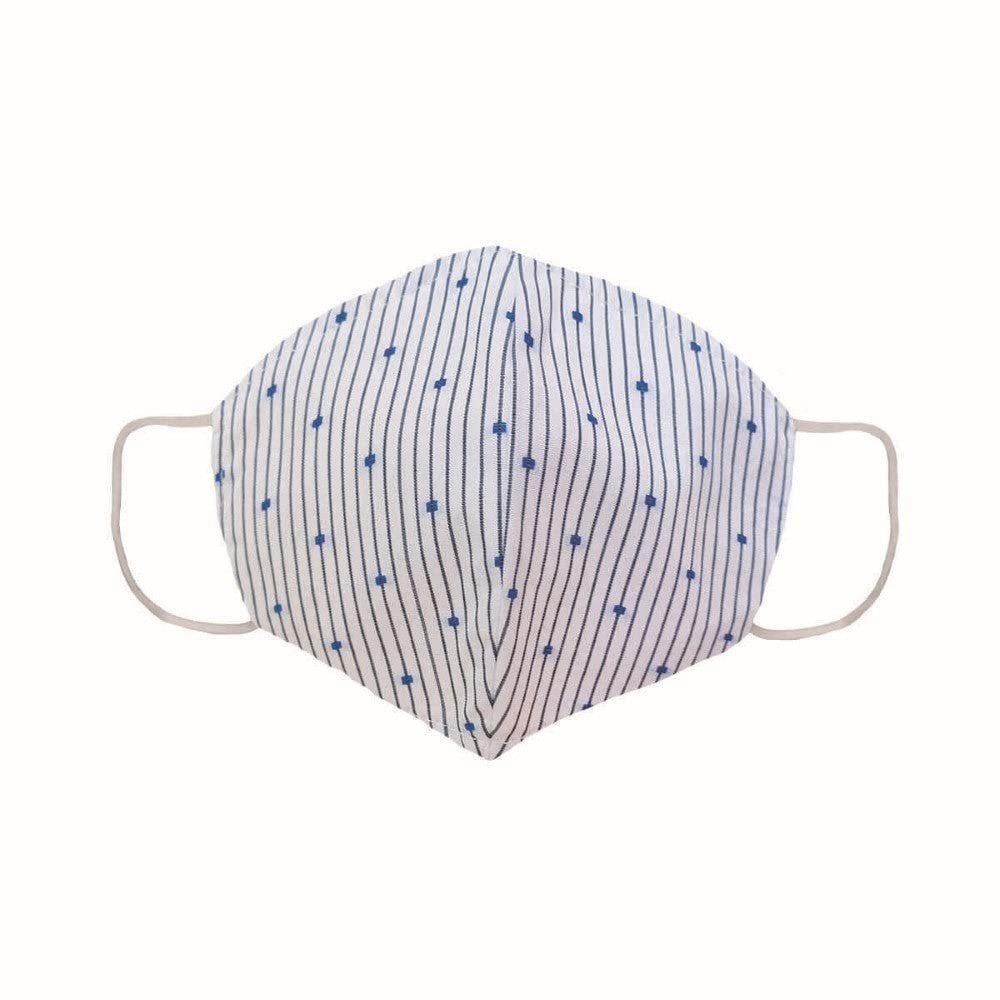 Contact Maschera Triangolare Lavabile Uso Non Sanitario Righe Blu-image