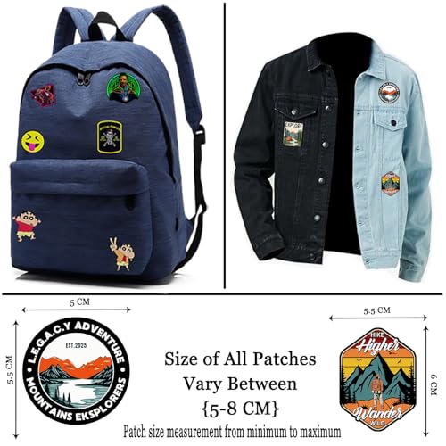 Image of Lazychunks New Unique Mountain,Super heroSpace,Mars,God,Camping,Outdoor Living Patches|New Clothing Accessories for Enhance The Beauty of T-Shirt,Jacket,Bags,Caps,etc.