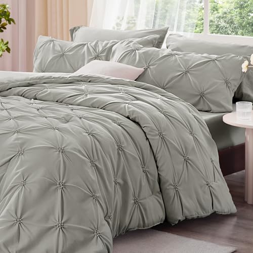 Image of BEDELITE King Comforter Set Grey,Lightweight & Soft Comforter