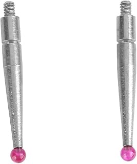 Acouto 2PCS Test Indicator Probe Lever Indicators Measuring Tool Accessory Tungsten Steel Lever Indicator Needle Indicator Tips (Ruby Hands*2)