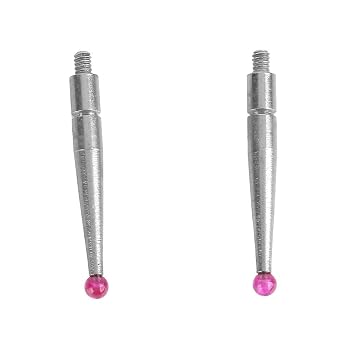 2 Tungsten Steel Dial Test Indicator Tips Compatible with Interapid 312B-2