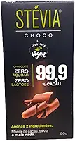 Chocolate Adoçado Com Stevia 99% Cacau Stevia Choco 80g