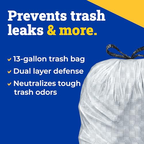CloroxPro Glad ForceFlex Tall Drawstring Trash Bags, 13 Gallon, 100 Ct (Package May Vary) - image 2
