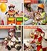 DolliBu Firefighter Dress Up with Holes in Helmet Set for Teddy Bear Plush Toy - Firefighter Hat and Stuffed Animal Clothes Set, Teddy Bear Costume Set with Fireman Helmet, Jacket and Pants - Large