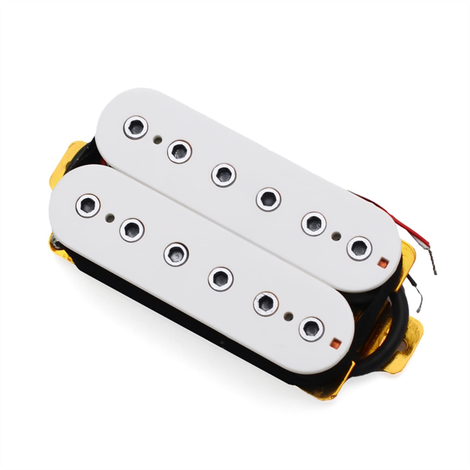 Humbuckers Pickups De Guitarra Eléctrica De 6 Cuerdas Humbucker Dual En Línea Ajustable 12 Piezas De Tornillo De Tornillo Blanco (Color : Neck and Bridge)