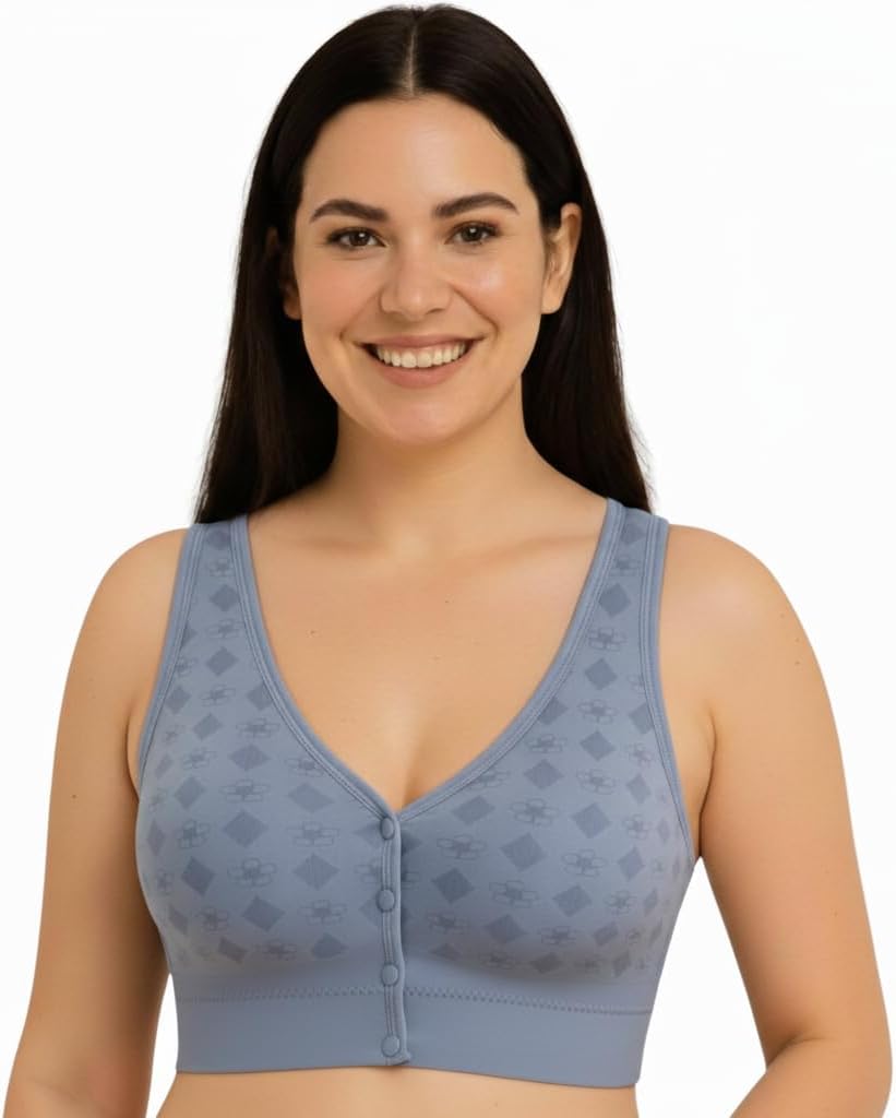 Maternity Feeding Bra Padded Nursing Bra with Front Open Easy Baby Breastfeeding New Moms