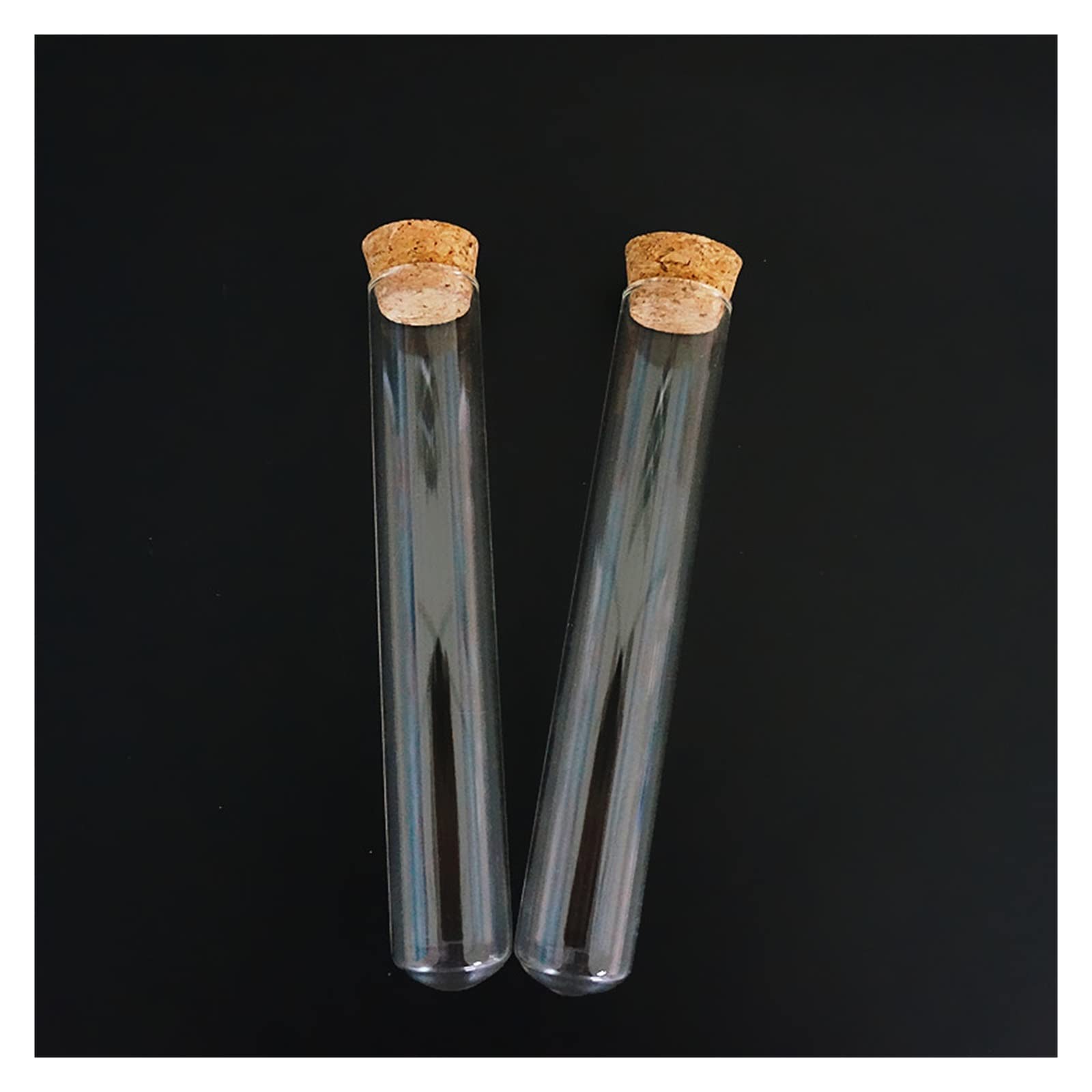 YYJzsw 24 Sztuk/partia 25x150mm Jasne Okrągłe Dno Szklane Probówki Z Korkiem Drewniane Korki Materiały Laboratoryjne