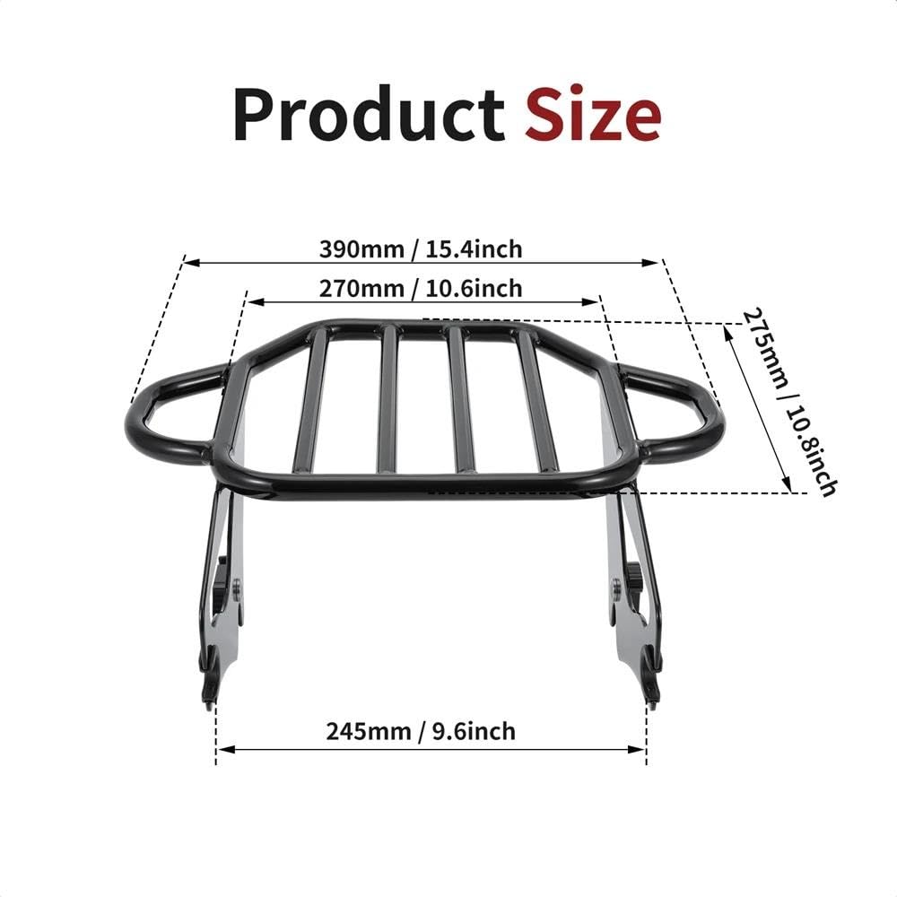 IITA Motorcycle Rear Luggage Rack Detachable Luggage Rack 2-Up - View #5