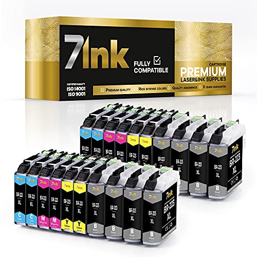 7INK - Cartuchos de tinta compatibles con Brother LC223 y LC223XL Cover