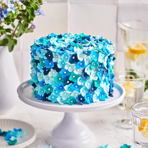 FunCakes Rollfondant Demin Blue: Einfach zu verwenden, glatt, flexibel, weich und biegsam, perfekt zum Dekorieren von Kuchen, halal, koscher und glutenfrei, 250 g