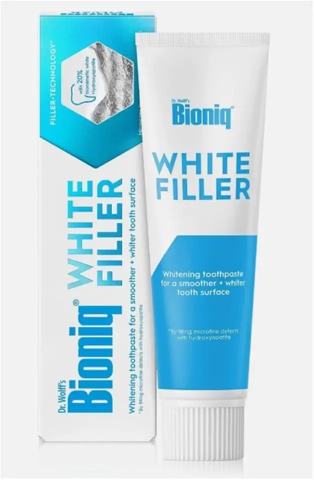 White Filler Creme Dental Clareador, com Hidroxiapatita Biomimética, Superfície Dental Mais Lisa e Branca