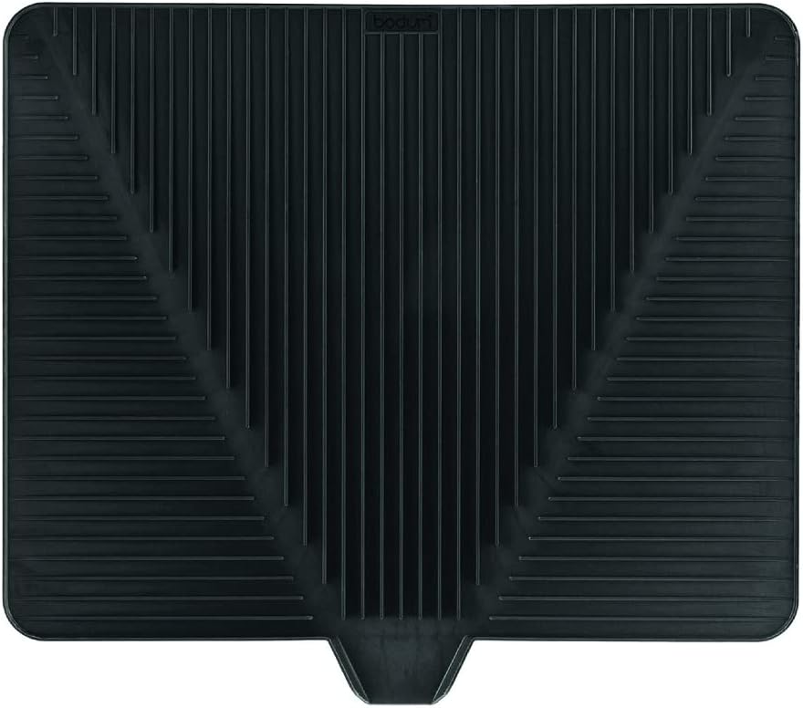 Bodum 1154801 BISTRO Drying Mat (Sloping Grooves, Dishwasher Safe