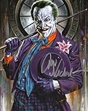 RP Jack Nicholson Signed Joker 8x10 Photo, Reprint COA Certificate of Authentication Autographed Batman Movie Poster