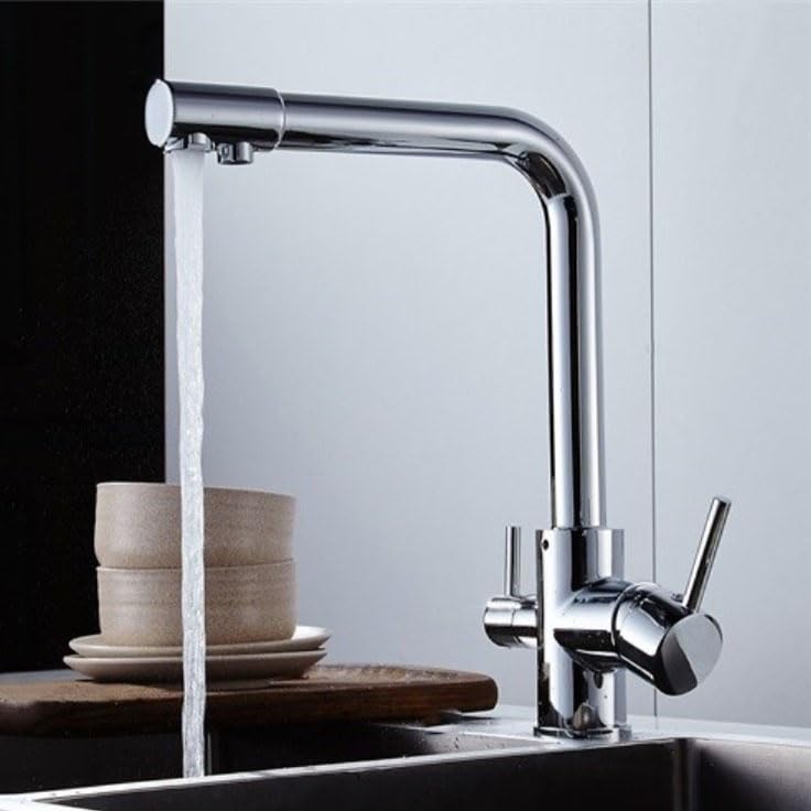 Mitigeur de cuisine à 3 voies idéal pour purifier l'eau de vos recettes en famille