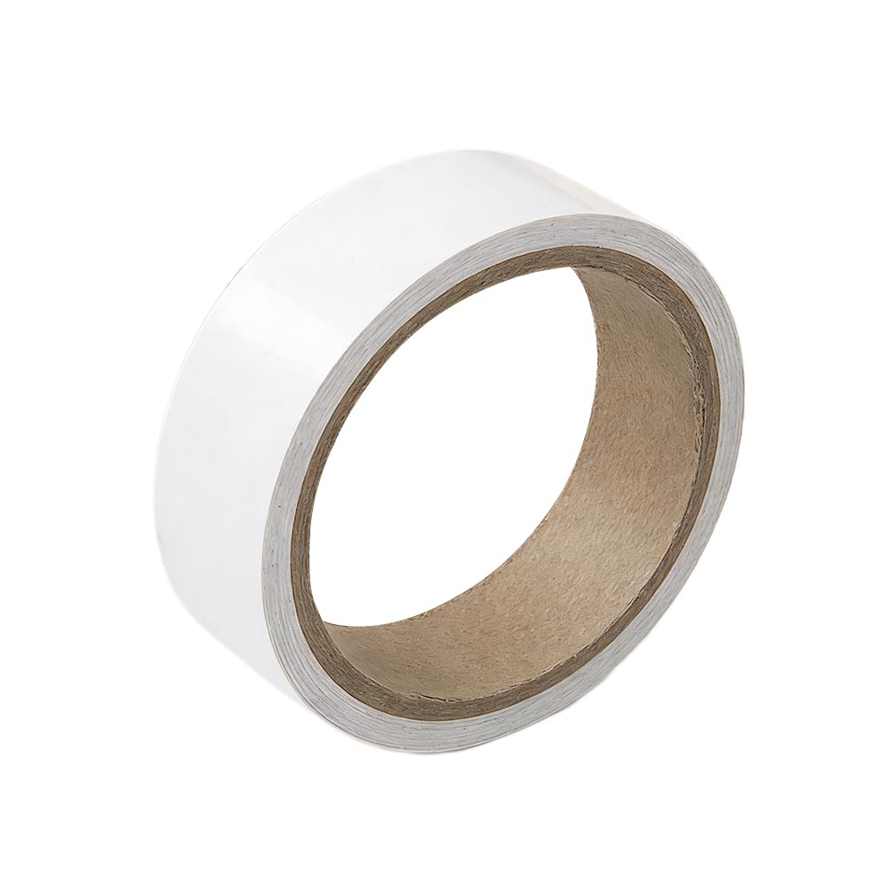Worktop Edging Strip 20mm X 10m White Veneer Tape, Radiator Foil Reflector Roll, Window Insulation Sealing Tape, Wood Furniture Cabinet Edge Repair, Easy DIY Secure Hold No Ironing