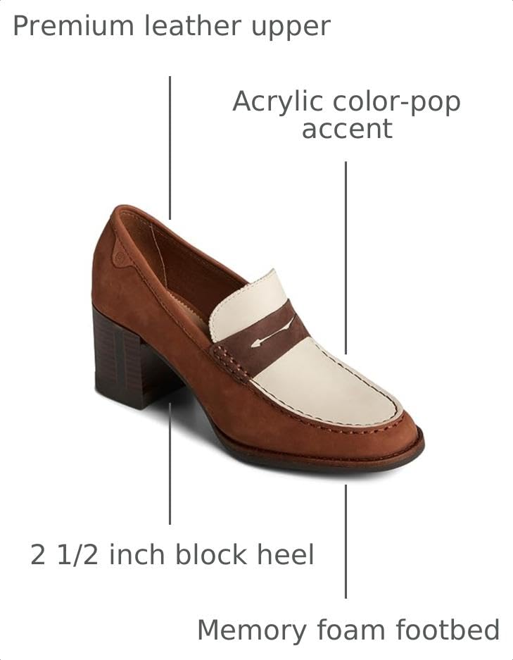 Image of Sperry Mens Seaport Penny Heel | Dress Shoes