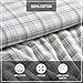 Eddie Bauer - Queen Sheets, Cotton Flannel Bedding Set, Brushed For Extra Softness, Cozy Home Decor (Beacon Hill Ivory, Queen)