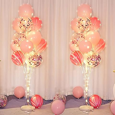 Pink Balloon Column Stand with Lights Kit Cover