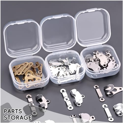 Image of DUOFIRE Bead Organizer 12 Pack Clear Small Plastic Containers 1.3x1.3x0.7in