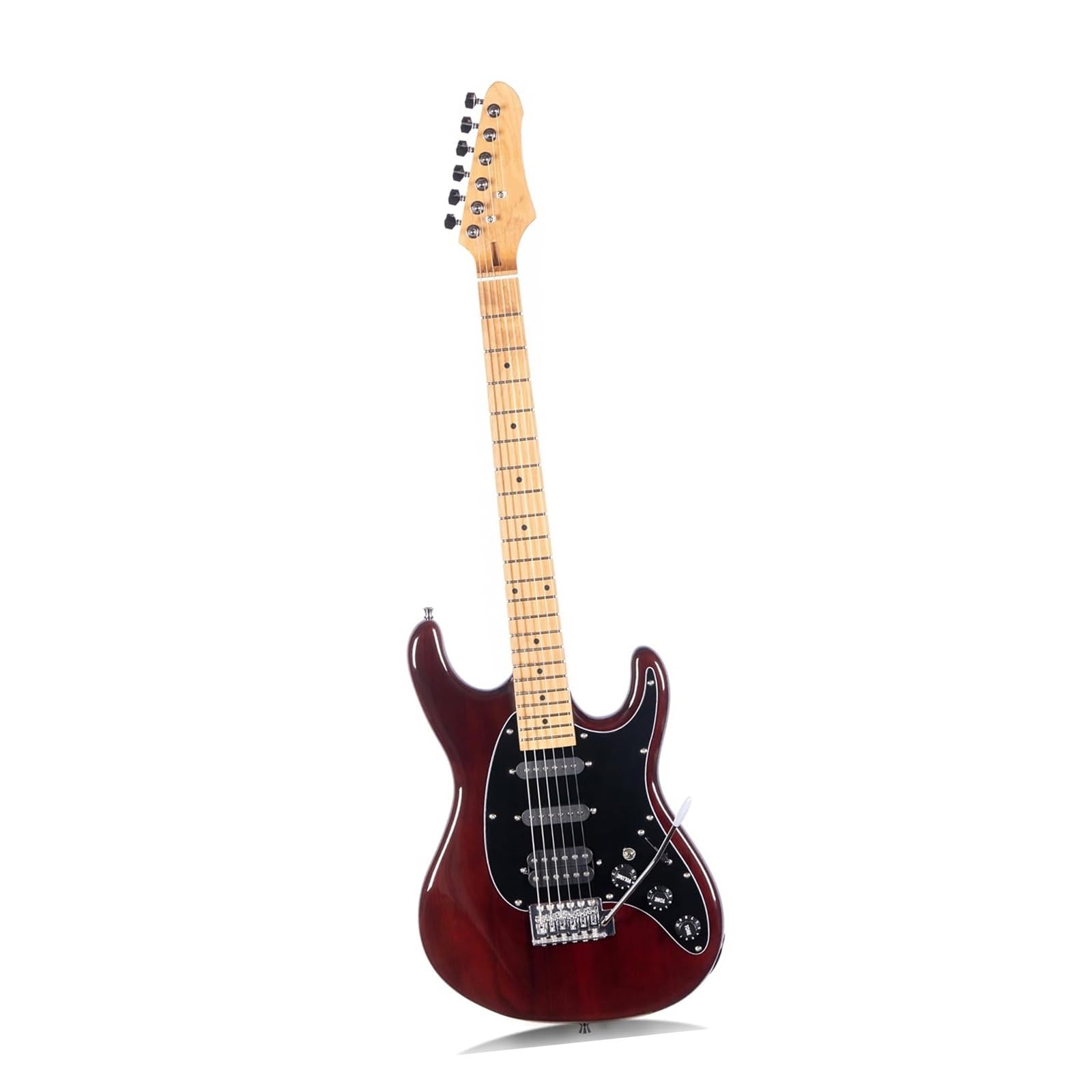 Profesjonalna Gitara Elektryczna Gitara Elektryczna Solid Solid Odpowiednia Dla Początkujących I Dorosłych Profesjonalny Instrument Wykonawczy(Mocha)