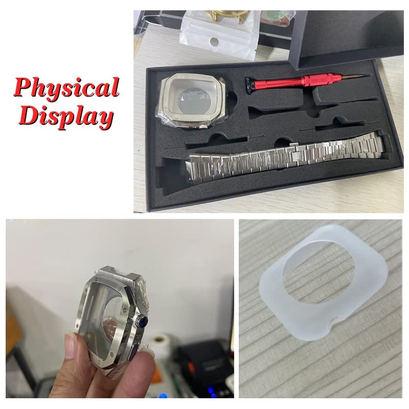 Kit modification Apple Watch antichoc en acier et caoutchouc étanche - 6