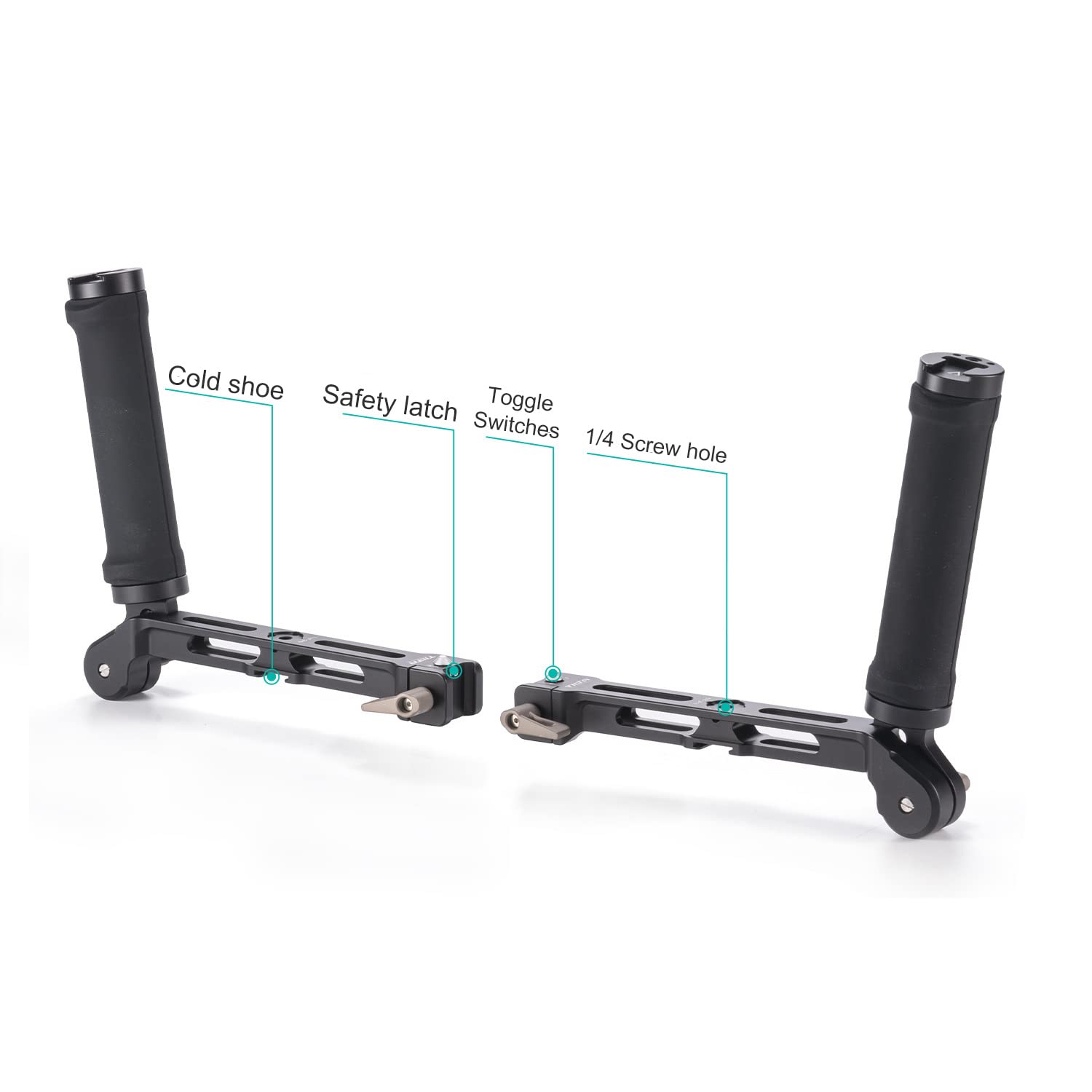 Tilta Dual Handle Gimbal Système support cardan léger à Double poignée Compatible avec Le cardan RS 2/RS 3 Pro/RSC 2/RS 3,avec Gilet de support de cardan,support à Double poignée GSS-T04-DHB2